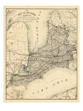1879, Ontario - Counties, Essex, Kent, Lambton, Huron, Perth, Middlesex, Elgin, Canada, Oxford Giclee Print