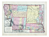 1873, Nebraska, Dakota, Montana, Wyoming, USA Giclee Print