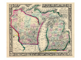 1864, Michigan and Wisconsin, United States Giclee Print