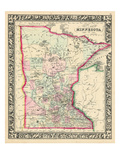 1864, United States, Minnesota, North America, Minnesota Reproduction procédé giclée