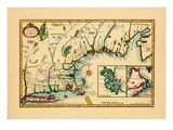 1720, New England, Connecticut, Maine, Massachusetts, New Hampshire, Rhode Island, Vermont Giclee Print