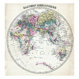 1877, Eastern Hemisphere, Maryland, United States Reproduction procédé giclée