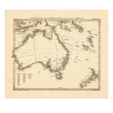 1841, Australia, New Zealand Giclee Print