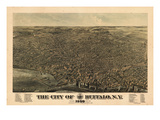 Buffalo 1880 Bird's Eye View, New York, United States Giclee Print