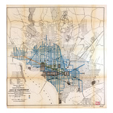 1891, Schedule of Street Sweeping, District of Columbia, United States Giclee Print