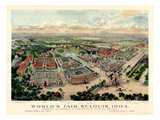 1904, Saint Louis World's Fair Bird's Eye View Unattributed Publisher, Missouri, United Giclee Print