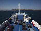 Cars in a Ferry, Isola Maddalena, Sardinia, Italy Photographic Print by  Green Light Collection