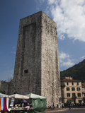 Medieval Tower in a City, Como, Lakes Region, Lombardy, Italy Photographic Print by  Green Light Collection