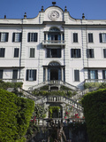 Facade of a Building, Villa Carlotta, Tremezzo, Lake Como, Lakes Region, Lombardy, Italy Photographic Print by  Green Light Collection