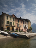 House at the Lakeside, Santa Maria Rezzonico, Lake Como, Lakes Region, Lombardy, Italy Photographic Print by  Green Light Collection