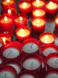 Votive Candles in a Cathedral, Como Cathedral, Como, Lakes Region, Lombardy, Italy Photographic Print by  Green Light Collection