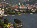 City at the Waterfront, Como, Lake Como, Lakes Region, Lombardy, Italy Photographic Print by  Green Light Collection