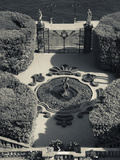 High Angle View of a Fountain in a Garden, Villa Carlotta, Tremezzo, Lake Como, Lakes Region, Lo... Photographic Print by  Green Light Collection