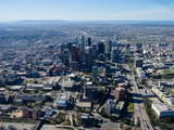 Aerial View of Downtown Los Angeles, Los Angeles, California, USA Photographic Print
