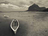 Boats on the Beach, Le Morne Brabant, Mauritius Photographic Print by  Green Light Collection