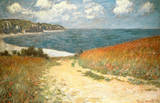 Path Through the Corn at Pourville Lámina maestra por Claude Monet