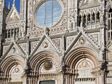 Architectural Detail of a Cathedral, Siena Cathedral, Siena, Tuscany, Italy Photographic Print