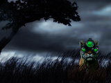 Tiger Wearing Night Vision Goggles Lámina fotográfica por Panoramic Images Tiger Wearing Night Vision Goggles Lámina fotográfica por Panoramic Images