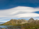Lenticular Clouds Forming over Cooper Bay, South Georgia Island Photographic Print by Panoramic Images 