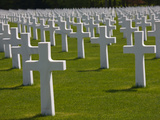 Us Military Cemetery Containing the Graves of More Than 5000 US War Dead from WW2, Hamm, Luxembo... Photographic Print
