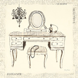 Emily's Boudoir III Table Affiches par Emily Adams