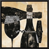 Wine Selection I Framed Canvas Print by Daphne Brissonnet