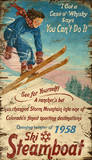 Steamboat Springs Vintage Wood Sign