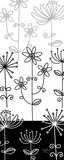 Black and White Garden Panel I Posters by Mary Jones