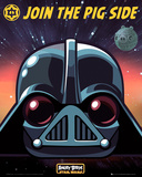 Angry Birds Star Wars Vader Posters