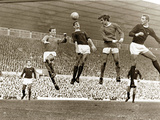 Manchester United vs. Arsenal, Football Match at Old Trafford, October 1967 Art
