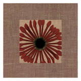 Burlap Burgundy Poster by Albert Koetsier