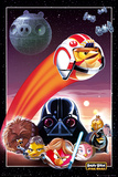 Angry Birds Star Wars Collage Poster