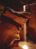 Shaft of Sunlight Penetrating Antelope Canyon, Page, Arizona, USA Photographic Print by Adam Jones