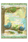 Birds Blue 4 Art by Diane Stimson