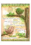 Birds Pink 4 Poster by Diane Stimson