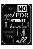 Teenagers Know It All Posters by Taylor Greene