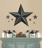 Barn Star Peel & Stick Giant Wal Decal - Slate Wall Decal