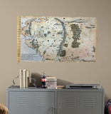 The Hobbit Middle Earth Map Peel & Stick Giant Wall Decals Wall Decal