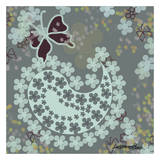 Grey Paisley Poster von Lorraine Rossi
