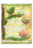 Birds Pink 3 Posters by Diane Stimson