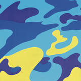 Camouflage, 1987 (Blue, Yellow) Prints by Andy Warhol