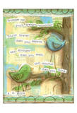 Birds Blue 1 Posters par Diane Stimson