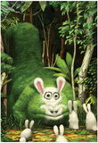 Big Bad Bunny Eater Poster by Bobby Chiu
