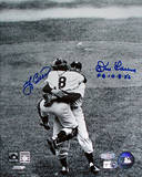 Yogi Berra / Don Larsen Hug Dual Signed w/ PG 10-8-56 Insc Photo