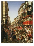 Carnival in Rome, Italy Giclee Print by Aleksander Petrovic Mjasoldov