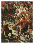 Carnival in Rome, Italy (Detail) Giclee Print by Aleksander Petrovic Mjasoldov