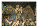 Death of Actaeon, Fresco, Diana and Actaeon Room (Inspired by Ovid's Metamorphoses) Giclee Print by Francesco Parmigianino