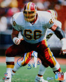 Joe Jacoby Vertical White Jersey w/ “3x SB Champs” insc Photo