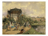 Municipal Park, Vienna, Austria, 1872 Watercolour Giclee Print by Franz Alt