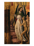 The Just Entering Paradise, from Polyptych of Last Judgement, Polyptychal Retable (Open) Giclée-Druck von Rogier van der Weyden